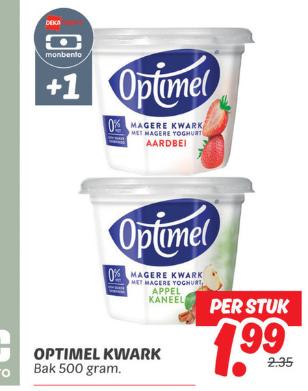 Optimel   kwark folder aanbieding bij  Dekamarkt - details