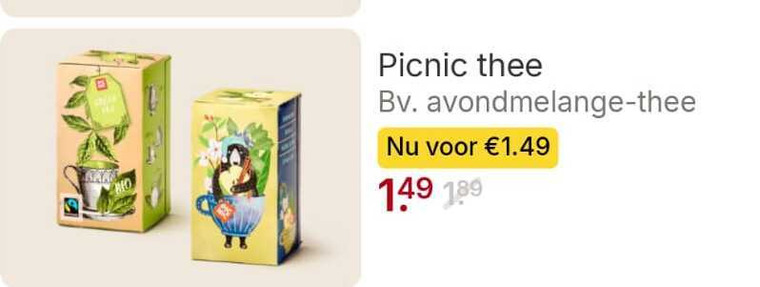 Picnic   thee folder aanbieding bij  Picnic - details
