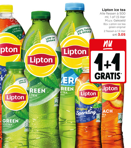 Lipton   ice tea folder aanbieding bij  Jumbo - details