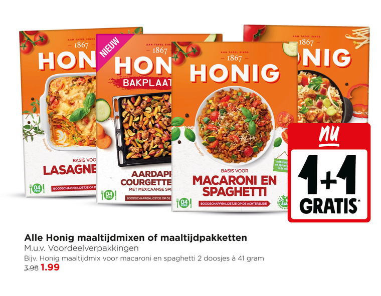 Honig   maaltijdmix folder aanbieding bij  Jumbo - details