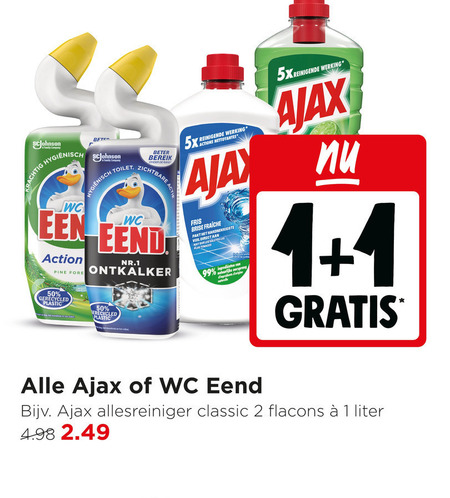 WC Eend   allesreiniger, toiletreiniger folder aanbieding bij  Jumbo - details
