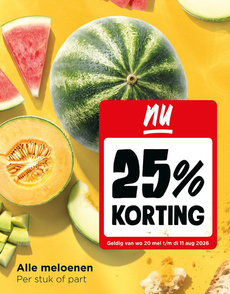 watermeloen meloen 11 20 25 meloenen stuk folder aanbieding bij Jumbo