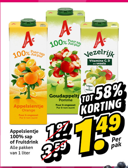 Appelsientje   fruitdrank folder aanbieding bij  Hoogvliet - details
