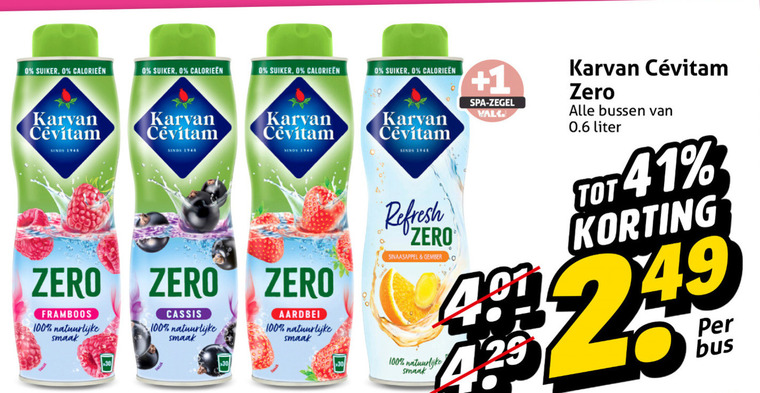 Karvan Cevitam   limonadesiroop folder aanbieding bij  Hoogvliet - details