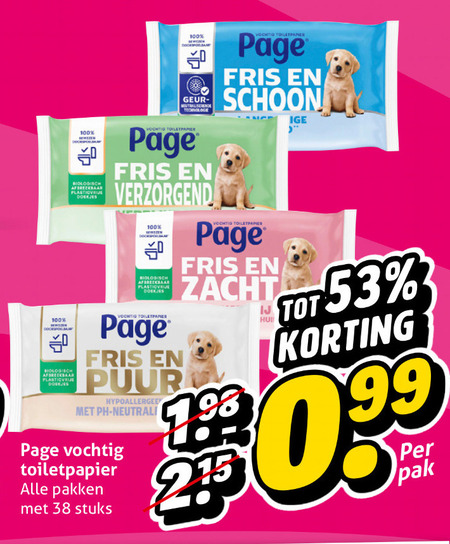 Page   vochtig toiletpapier folder aanbieding bij  Hoogvliet - details