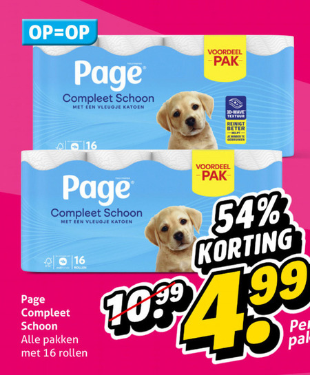 Page   toiletpapier folder aanbieding bij  Hoogvliet - details