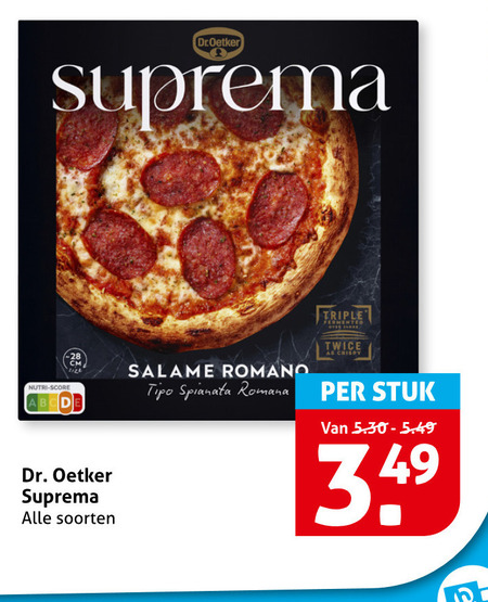 dr oetker diepvriespizza 3 triple nutri score cm dr. soorten salame romano tipo spianata romana stuk folder aanbieding bij Hoogvliet Dr Oetker diepvriespizza folder aanbieding bij Hoogvliet - details