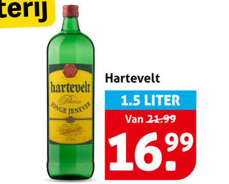 Hartevelt   jenever folder aanbieding bij  Hoogvliet - details