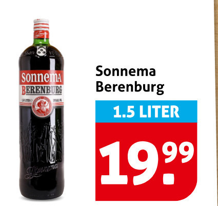Sonnema   berenburg folder aanbieding bij  Hoogvliet - details