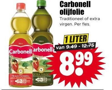 Carbonell   olijfolie folder aanbieding bij  Dirk - details