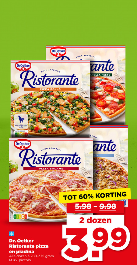 Dr Oetker   diepvriespizza folder aanbieding bij  Plus - details