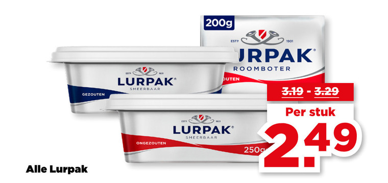 lurpak   roomboter folder aanbieding bij  Plus - details