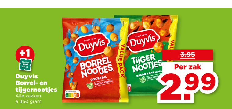 Duyvis   borrelnootjes folder aanbieding bij  Plus - details