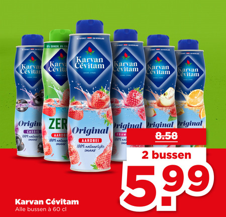Karvan Cevitam   limonadesiroop folder aanbieding bij  Plus - details