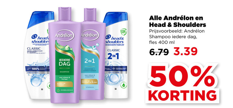 Head and Shoulders   shampoo folder aanbieding bij  Plus - details
