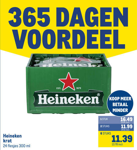 Heineken   krat bier folder aanbieding bij  Makro - details