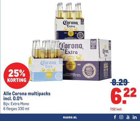 Corona   speciaalbier folder aanbieding bij  Makro - details