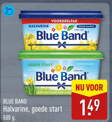 Blue Band   margarine folder aanbieding bij  Aldi - details