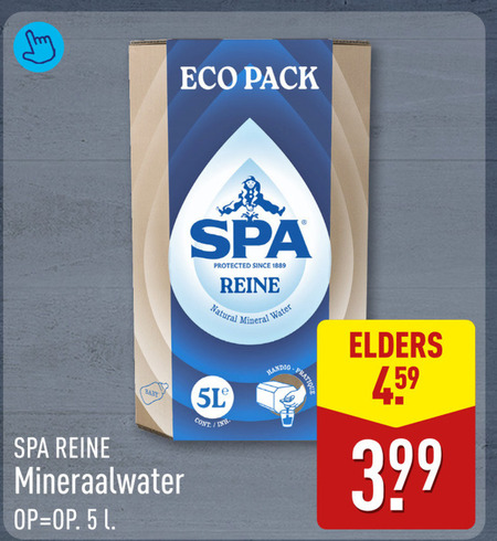 Spa   mineraalwater folder aanbieding bij  Aldi - details