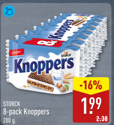 Knoppers   wafels folder aanbieding bij  Aldi - details
