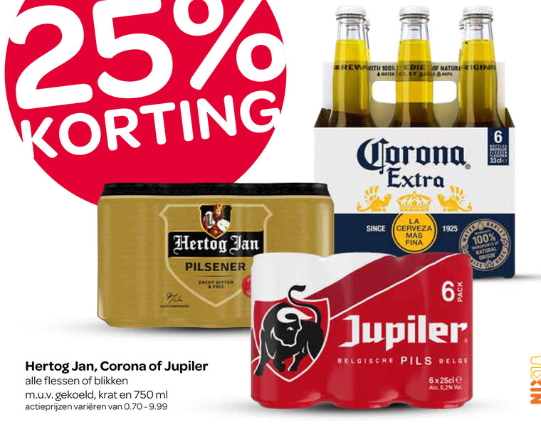 Jupiler   blikje bier, speciaalbier folder aanbieding bij  Spar - details