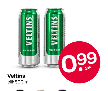 veltins blikjes bier 500 blik ml pilsener folder aanbieding bij Spar Veltins blikje bier folder aanbieding bij Spar - details