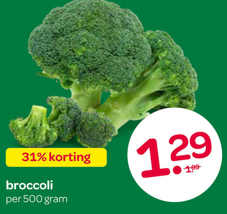 broccoli 31 500 folder aanbieding bij Spar