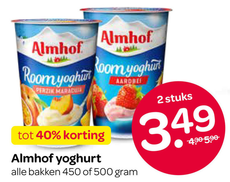 Almhof   vruchtenyoghurt folder aanbieding bij  Spar - details