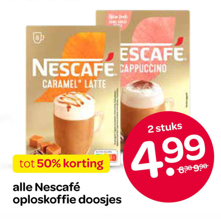 Nescafe   oploskoffie folder aanbieding bij  Spar - details