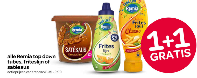 Remia   snacksaus, satesaus folder aanbieding bij  Spar - details