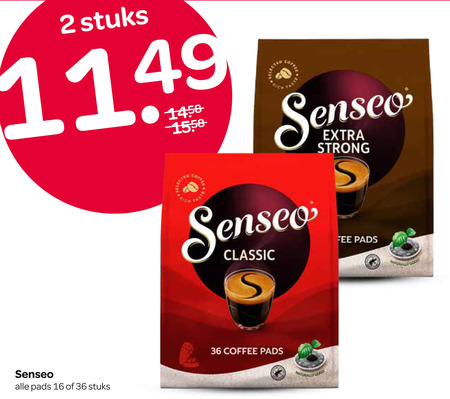 Douwe Egberts Senseo   koffiepad folder aanbieding bij  Spar - details