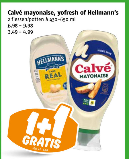 Calve   mayonaise folder aanbieding bij  Poiesz - details