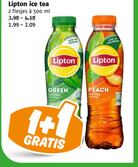 Lipton   ice tea folder aanbieding bij  Poiesz - details