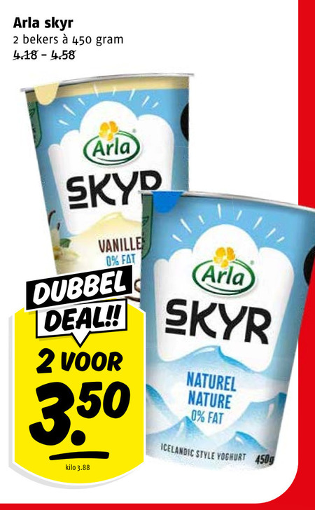 Arla   yoghurt folder aanbieding bij  Poiesz - details