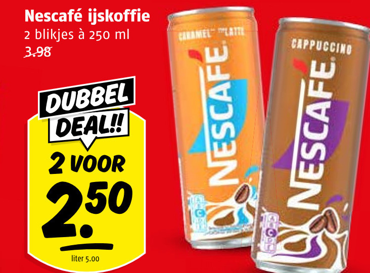 Nescafe   ijskoffie folder aanbieding bij  Poiesz - details