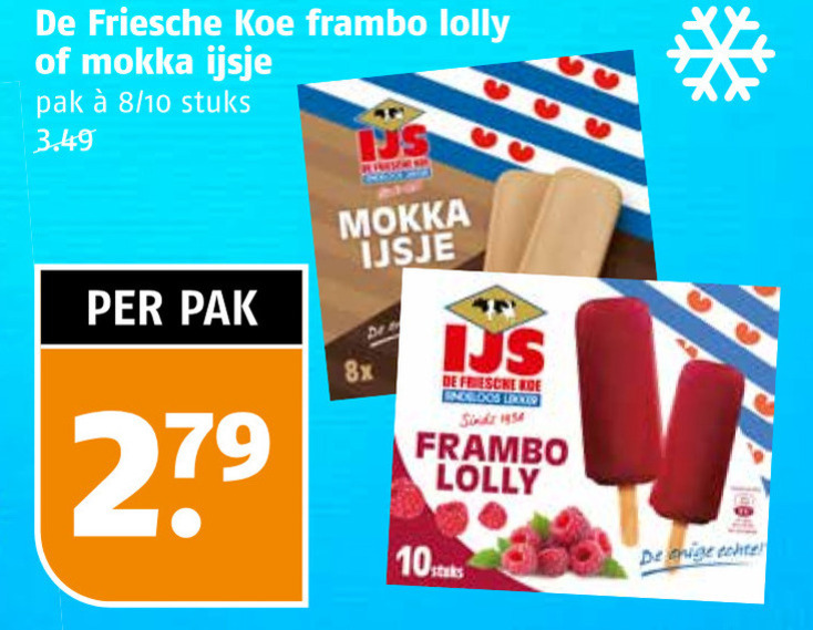 De Friesche Koe   ijslollies folder aanbieding bij  Poiesz - details