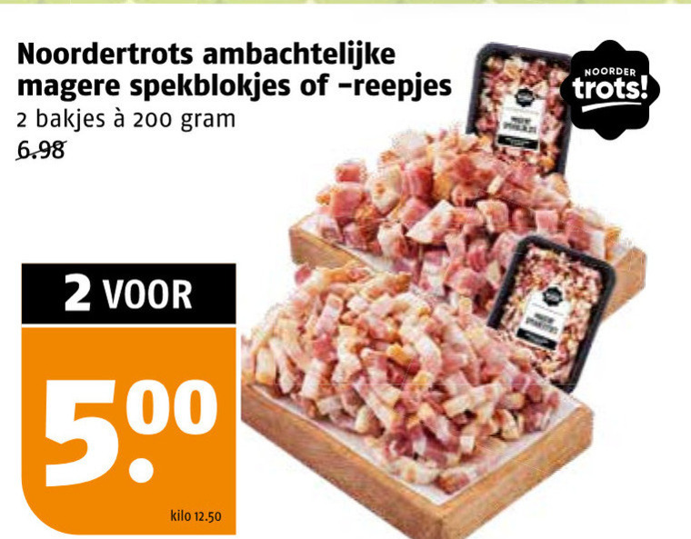 spekblokjes 2 200 500 noordertrots ambachtelijke reepjes bakjes kilo noorder trots folder aanbieding bij Poiesz