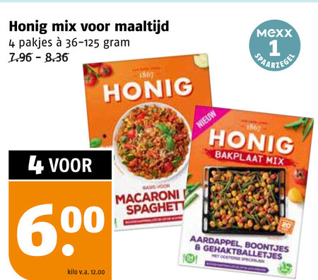 Honig   maaltijdmix folder aanbieding bij  Poiesz - details