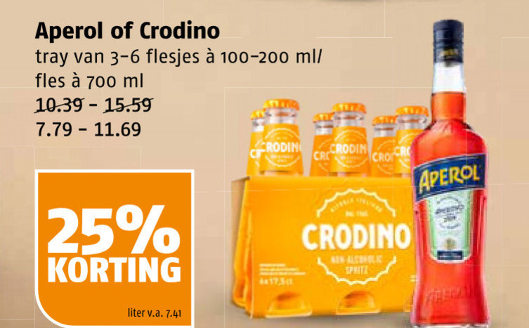 Crodino   aperitief folder aanbieding bij  Poiesz - details