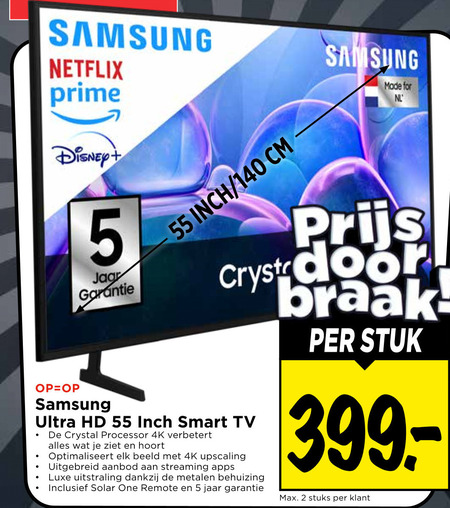 Samsung   4k ultrahd televisies folder aanbieding bij  Vomar - details