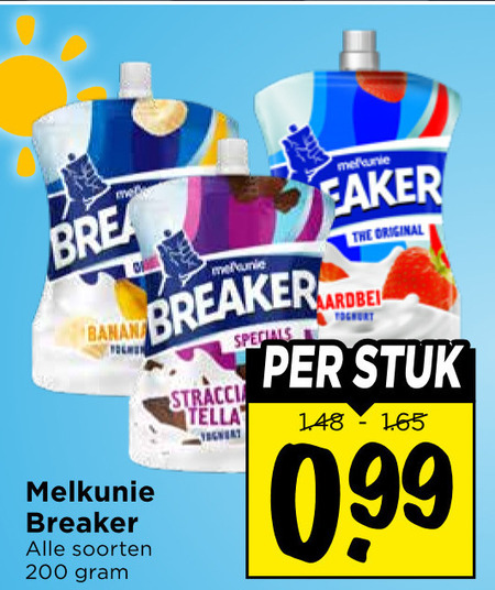 Melkunie   zuivelsnack folder aanbieding bij  Vomar - details