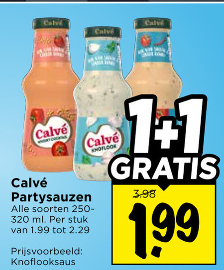 calve snacksaus 1 320 calvi partysauzen soorten ml stuk knoflooksaus knoflook folder aanbieding bij Vomar Calve snacksaus folder aanbieding bij Vomar - details