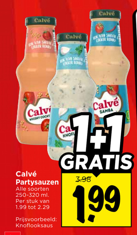 Calve   snacksaus folder aanbieding bij  Vomar - details
