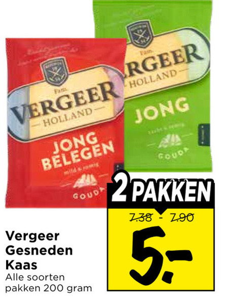 Vergeer   kaasplakken folder aanbieding bij  Vomar - details