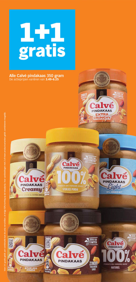 Calve   pindakaas folder aanbieding bij  Albert&nbsp;Heijn - details