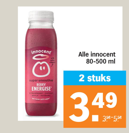 Innocent   fruitsmoothie folder aanbieding bij  Albert&nbsp;Heijn - details