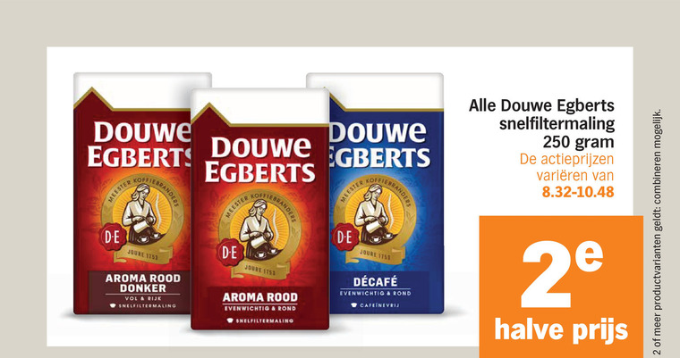 Douwe Egberts   koffie folder aanbieding bij  Albert&nbsp;Heijn - details