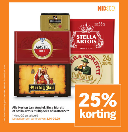 Birra Moretti   krat bier folder aanbieding bij  Albert&nbsp;Heijn - details
