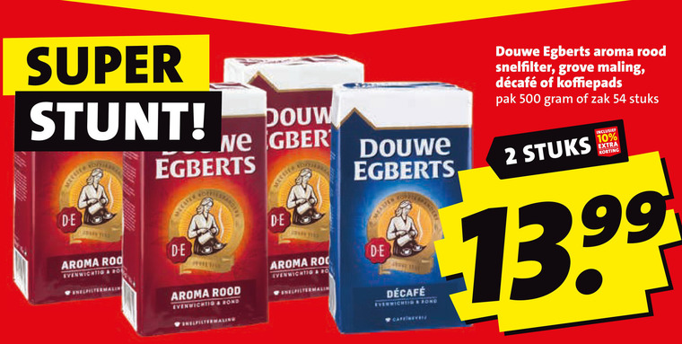 Douwe Egberts   koffie, koffiepad folder aanbieding bij  Boni - details