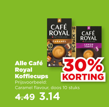 Cafe Royal   koffiecups folder aanbieding bij  Plus - details
